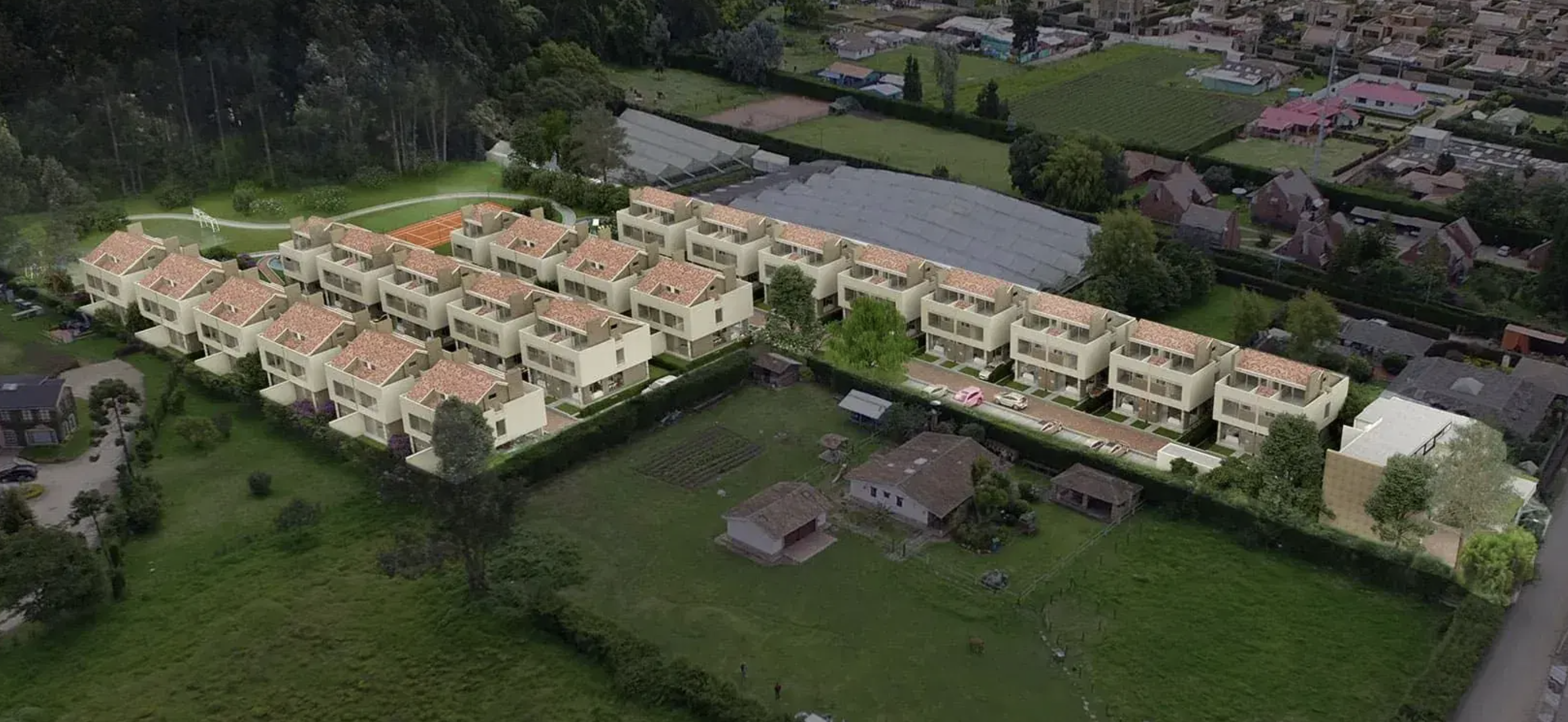 Vista aérea del Conjunto Residencial Vallarta 2